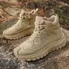 Nuevos Zapatos de Senderismo para Hombre Talla Grande 48 Otoño/Invierno 2026 para Viajes al Aire Libre, Zapatos de Caña Alta para Trekking en el Desierto y Montañismo para Hombres