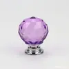 Atacado de Fábrica 30mm Puxador de Cristal Estilo Europeu Gaveta Armário Porta Puxador de Wenzhou Furo Único Ferragens para Móveis Cor Transparente
