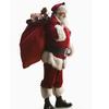 Fantasia de Papai Noel Transfronteiriça Fantasia de Festa de Natal Material de Veludo Dourado Fantasia de Personagem para Apresentação de Palco