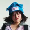 Loverboy Mismo Estilo que Wang Hedi Gorro Orejas de Cerdo Gato Tejido Gorro de Lana Coreano Nicho