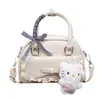 Bolsa de Color Sólido con Lazo de Nicho 2026 para Mujer, Bolso Cruzado Versátil de Moda y Sencillo con un Toque de Alta Gama, Bolso de Mano Bolso Bowling
