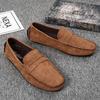 2025 Primavera Bico Redondo Cor Sólida Cinza Mesclado Salto Baixo Cano Baixo Adesivo Sapatos Diários Modernos Sapatos Tipo Gorro