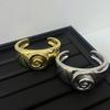 Moda Europeia e Americana Pulseira de Personalidade Simples Nicho Retrô Temperamento Pulseira de Liga Metálica Rosto Brilhante Pulseira Vórtice Acessórios de Joalheria