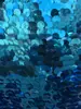 Tecido Lantejoula Escama de Peixe Holográfico a Laser Criptografado, Tecido Bordado com Lantejoulas Sereia, Fornecimento Direto da Fábrica em Estoque Tecido Sereia
