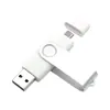 Pen Drive USB Rotativo Metálico Atacado Tipo-C Uso Duplo 32g Brinde Corporativo 64g Escola 128g Gravado 4g Pen Drive USB para Celular