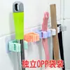 Suporte para Mop Sem Marcas, Porta Vassoura Sem Furos, Gancho Clipe para Mop, Prateleira de Armazenamento de Parede para Mops no Banheiro Sem Marcas