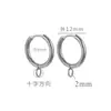 Hebilla de Oreja con Diseño de Múltiples Anillos Dorados Accesorios de Aro de Acero Inoxidable Múltiples Estilos Material para Joyería de Oreja DIY Venta al por Mayor