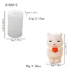 Urso Coração Urso Rosa Molde de Silicone Urso Abraçando Desenho Animado Vela de Aromaterapia Gesso Fondant Molde de Bolo