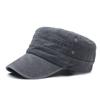 Gorra de béisbol plana informal retro de algodón militar para hombre, nueva gorra lavada de comercio exterior 2023, venta al por mayor