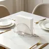 Caixa de lenços de acrílico estilo nórdico, semicircular preta, branca e transparente de três cores, caixa de armazenamento de lenços vertical para mesa para vendas transfronteiriças