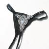 Biquíni sexy de praia corrente de garra corrente de cintura com strass calcinha fio dental de festa noturna corrente para corpo feminino