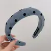 Diadema de Estilo Fresco de Lujo Ligero, Diseño de Esponja Fina, Accesorio para el Cabello de Gama Alta, Diadema de Colores para Mujeres, Venta al por Mayor, Diadema de Corona Alta para Lavarse la Cara