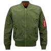 Jaqueta Esportiva Casual de Gola Alta Masculina Tamanho Grande Air Force Ma1 Jaqueta Piloto Camisa de Baseball