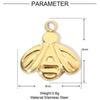 Concha chapada en oro al vacío cruz acero titanio diy colgante pequeño femenino caballito de mar estrella acero inoxidable joyería pulsera colgante
