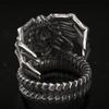 Joyería Transfronteriza Europea y Americana, Anillo Dominante de Calavera y Garra Estilo Punk Motociclista para Hombre, Anillo Popular Exagerado Personalizado