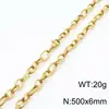Entrega Directa del Fabricante Transfronteriza Acero de Titanio Cadena con Patrón de Moda Forma de O Collar para Hombres y Mujeres con Cadena Hecha a Mano Cadena Lisa