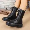 Botas Martens Estilo Britânico para Pessoas Baixas Femininas Aumenta Altura 2026 Nova Primavera/Outono Versátil Faz os Pés Parecerem Menores Solado Grosso Meia-Canela Botas Individuais