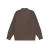 Gola Redonda Malha Pesada Masculina Estilo Japonês Retrô Versátil Malha Solta Tendência Outono e Inverno 2025 Casal