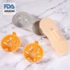 Vaporizador de Ovos de Placa Dupla Redondo Oco para Micro-ondas Tigela de Cozimento a Vapor de Ovos de Camada Dupla com Tampa Caixa de Cozimento de Ovos