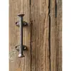 Manija de Puerta Grande de Hierro Fundido Antiguo Estilo Retro para Patio Exterior Jardín Puerta de Madera Decoración de Puerta de Gabinete Tirador de Hierro Forjado Perno