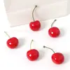 Frutas, Fresas Falsas, Cerezas, Modelos de Cereza, Accesorios para Fotografía, Artículos para Decoración de Pasteles DIY