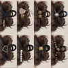 Pinza para el pelo de estrella con garra y estampado de leopardo estilo retro, dulce y fresca, para recogidos, pinza de acetato de gato y tiburón, accesorio de pelo elegante en forma de corazón