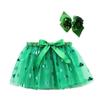 Saia Tutu Estampada de Estrela Novo Estilo 2026 para Meninas com Forro, Saia Curta Infantil de Verão, Meia Saia de Performance, Estilo Europeu e Americano