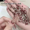Rojo de Año Nuevo Mezclado Forma Especial Circonita Ankora Rojo Mini Biselado Circonita Arte de Uñas Diamante Uña Joyería Mayoreo