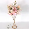 Nuevos Accesorios para Bodas: Soporte de Arreglo Floral de Hierro Forjado, Florero Pequeño con Forma de Cintura, Decoración Floral de Mesa para Bodas, Columna Floral Geométrica