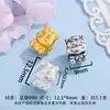 Accesorios para Manualidades de Plata Pura 999, Cuentas Separadoras de Pez Koi de la Suerte, Pulsera Tejida a Mano de Plata Dura 3D, Accesorios para Joyería, Venta al por Mayor
