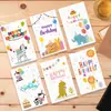 Cartão de Aniversário Pequeno Cartão para Crianças e Meninos Simples High-End Inglês Cartão de Feliz Aniversário Pequeno Cartão de Saudação Cartão Postal