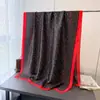 Primavera y Verano Geométrico Seda Imitación Brocado Moda Protección Solar Encantador Moda Bufanda de Seda Bufanda Larga Chal Bufanda Versátil Pañuelo para la Cabeza Bufanda