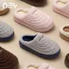 Hamuding Touca Simples, Pantufas de Algodão para Mulheres, Inverno Casa Interior Solado Grosso Antiderrapante Aveludado Quente Pantufas de Algodão Peludo