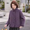 Abrigo de lana para mujer de mediana edad y mayores, nuevos estilos de otoño e invierno, moderno y chic, de longitud corta, adecuado para figuras petite.