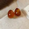 Modernos y Minimalistas Brazaletes para Oreja Retorcidos de Piedra Ojo de Tigre para Mujer, Pendientes Versátiles Vintage, Accesorios para Orejas de Otoño e Invierno con un Toque de Lujo Ligero y de Alta Gama