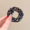 Outono e inverno para crianças Cor Elástico Doce Lã Malha Anel de Cabelo Alta Elasticidade Toalha Anel Corda de Cabelo Corda de Cabelo Acessórios para o Cabelo das Meninas
