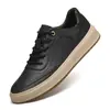 Transfronterizo 2025 Nuevos Zapatos de Hombre de Gama Alta Zapatos Casuales de Piel de Vaca Cuero Genuino para Hombre Zapatillas Versátiles Zapatos de Suela Gruesa de Moda para Hombre 45