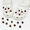 Lazo de gatito, estrella de cinco puntas, bonita decoración para zapatos, hebilla decorativa a cuadros retro, hebilla tridimensional de dibujos animados para zuecos, DIY