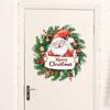 Pegatinas navideñas de comercio exterior transfronterizo de Amazon, pegatinas de pared con linda corona de Papá Noel, venta al por mayor
