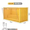 Suporte de Exibição Bubble Mart Recipiente Caixa Surpresa Caixa de Armazenamento com Luz Gabinete à Prova de Poeira Caixa de Exibição de Boneca Feita à Mão Atacado