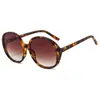 Nuevas Gafas de Sol de Moda Redondas con Marco Grande Color Caramelo Degradado Sencillas Ins Celebridad de Internet Gafas de Sol Sencillas Europeas y Americanas