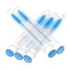 Pincel de máscara de cílios para enxerto atacado tubo transparente com strass pequeno pincel de sobrancelha embalagem individual tubo multicolorido pente de cílios