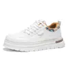 Zapatillas de trabajo de corte bajo para hombre, zapatos casuales de moda retro con suela gruesa para hombre, zapatos deportivos modernos antideslizantes resistentes al desgaste para jóvenes, para el trabajo