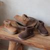 Botas de Algodón|Niños y Niñas Otoño e Invierno Estilo Coreano de Segunda Mano con Cremallera Lateral Forradas de Polar Cálido Botas Casuales para Niñas Botines
