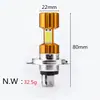 Faro de motocicleta COB luminoso de 3 lados resaltado 60WH4 luz alta y baja HM6 BA20D doble pata pata simple focos