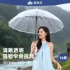 Guarda-chuva Transparente de Dupla Utilização, Grande e Espesso Tendência, Pintado à Mão DIY Presente, Cor Sólida