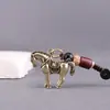 Pingente Criativo de Latão com Signo de Cavalo, Cavalo para o Sucesso, Acessórios Decorativos de Pingente para Chaveiro de Carro Pony