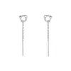 Pendientes de Hilo con Borla Mobius Cadena de Oreja Ondulada Triangular Moda Coreana Elegantes y Simples Pendientes de Moda Tendencia