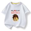 ROBLOX estampa de desenho animado roupas infantis fornecimento transfronteiriço de camisetas infantis de algodão puro manga curta atacado