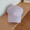 Gorra de Béisbol Bordada con Letra Color Caramelo Marca de Moda para Hombre Gorra de Copa Dura Estilo Coreano Nuevo Estilo Sombrero para Cara Pequeña de Mujer